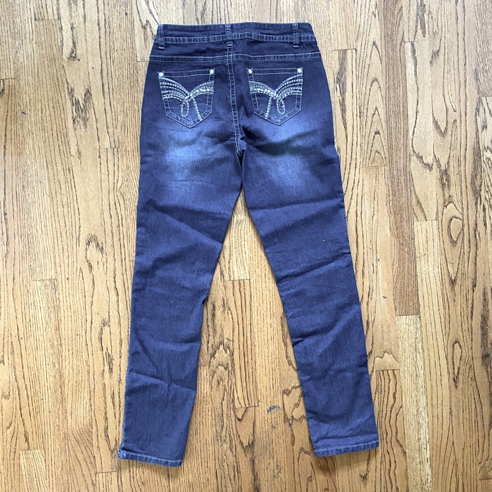 NWOT Roz & Ali Rhinestone Jeans Size 6 - Picture 3 of 4